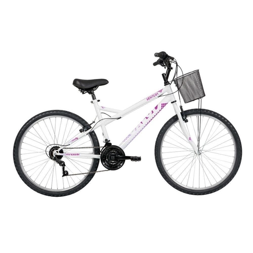 Bicicleta Lazer Caloi Ventura Aro 26 - Quadro Ao Branco